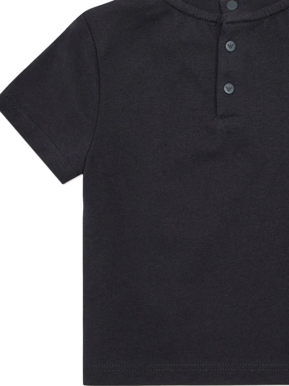 Emporio Armani Kids patch-detail T-shirt Blauw