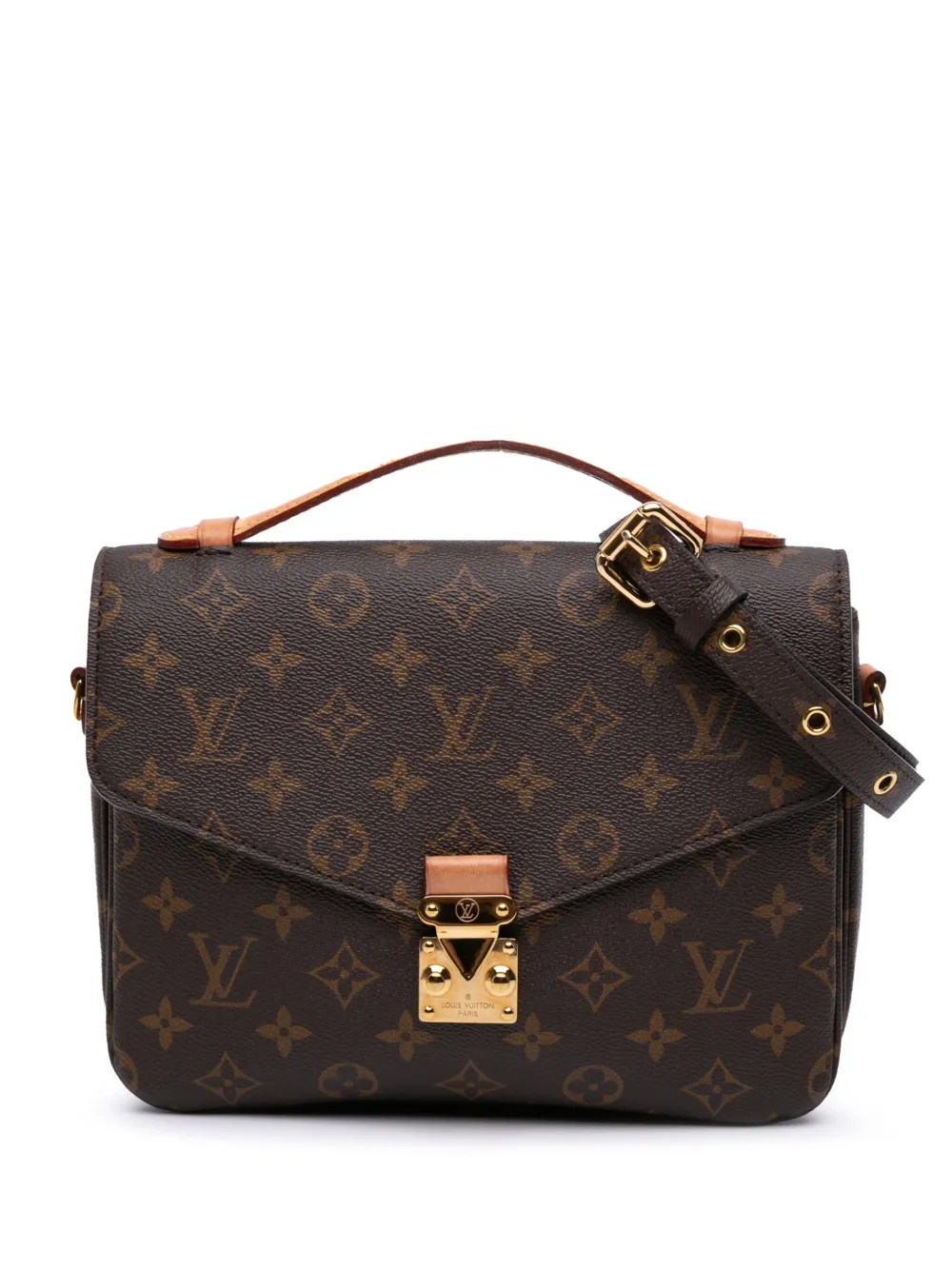Louis Vuitton Pre-Owned 2020 Monogram Pochette Metis satchel | Brown | Image 1