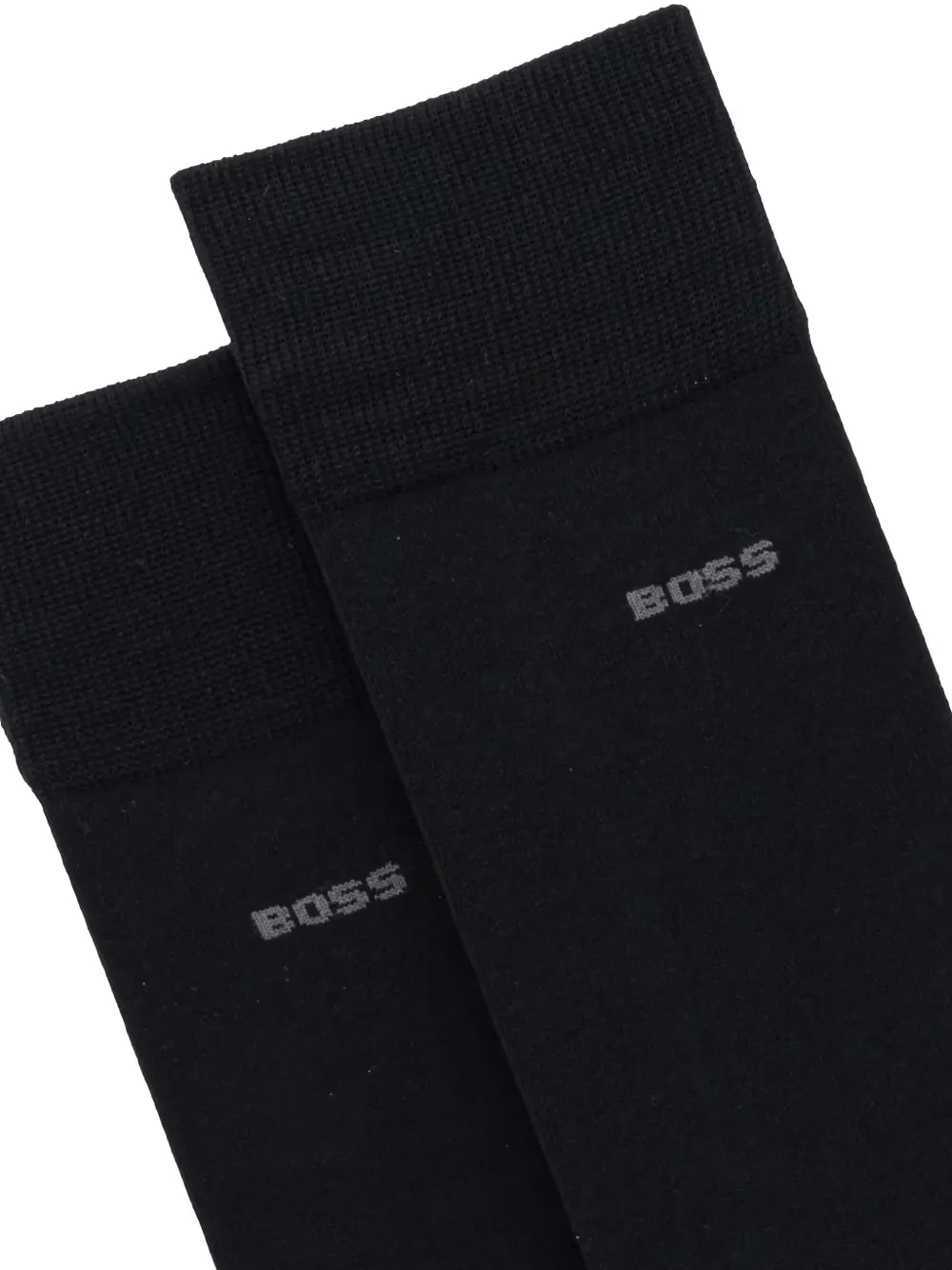 BOSS Sokken met geborduurd logo Zwart