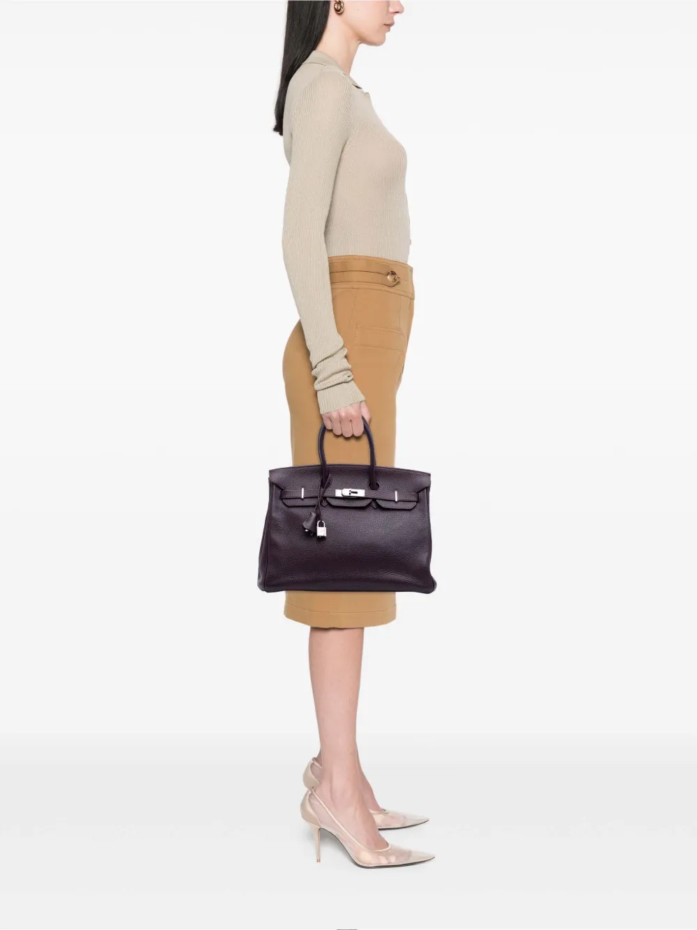 Hermès Pre-Owned 2005 Togo Birkin Retourne 35 handbag | Pre-Owned | Image 2