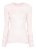 BITE Studios sheer long-sleeved top - Pink