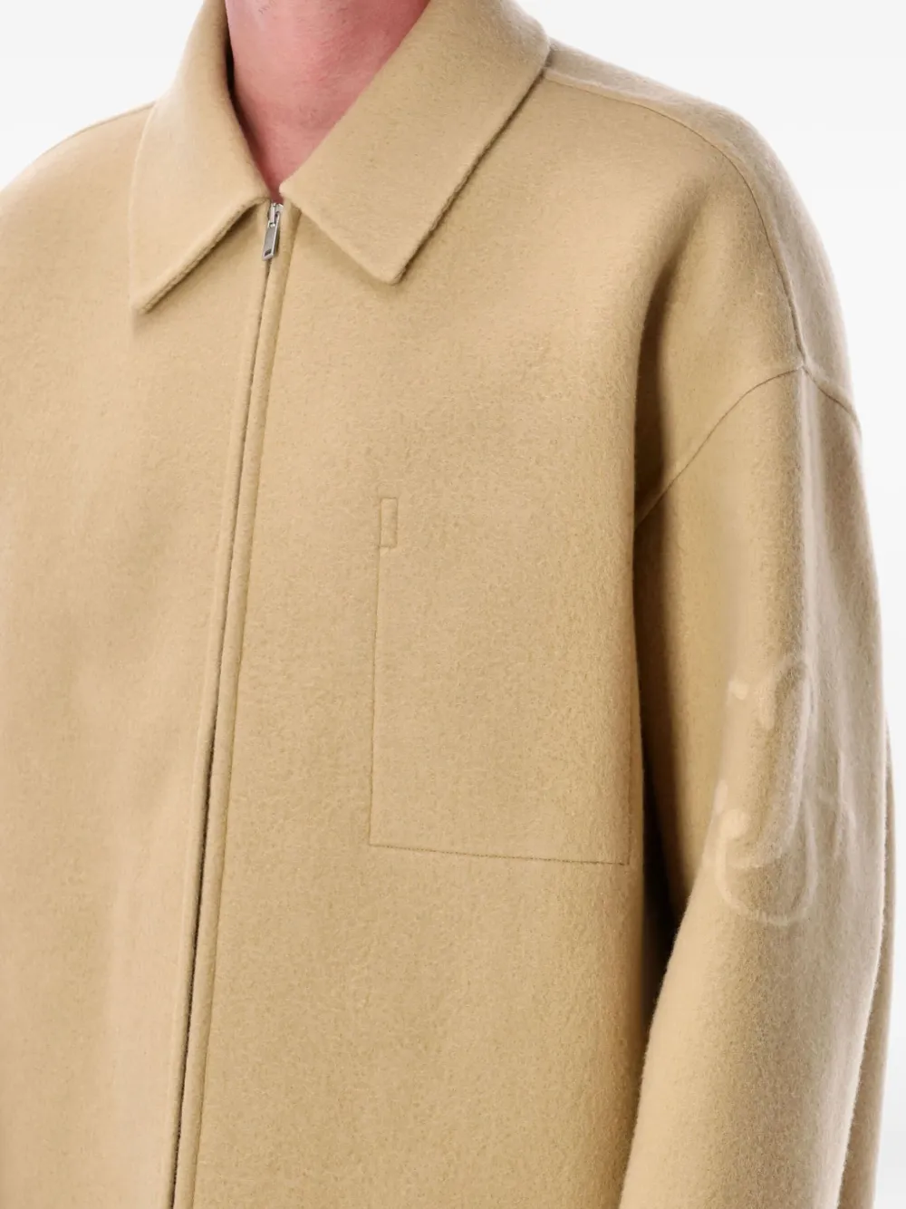 Jil Sander logo-detail zip-front jacket 235