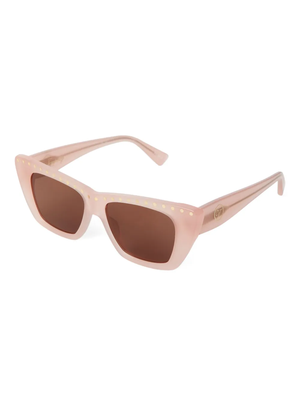 Temperley London The Dolly zonnebril met cat-eye montuur Roze
