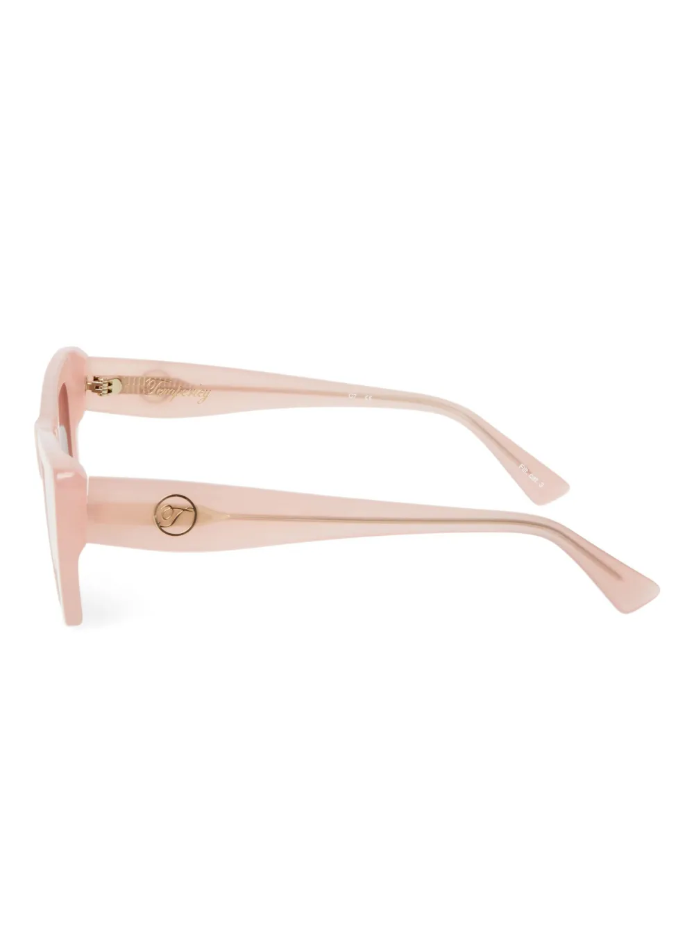 Temperley London The Dolly zonnebril met cat-eye montuur Roze