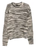 Axel Arigato marl-knit crew-neck sweater - Black