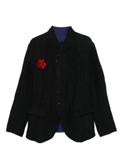 ARCHIVIO  J.M. Ribot rose-embellished quilted blazer