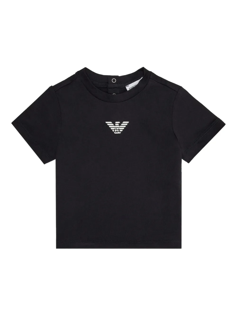 Emporio Ar i Kids eagle-logo T-shirt Blauw