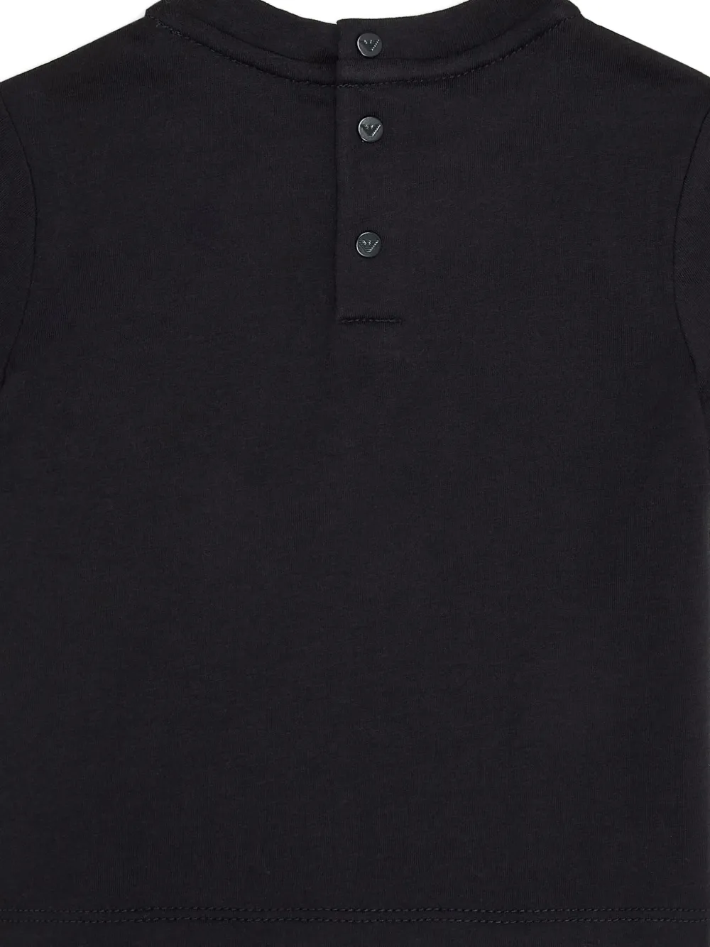 Emporio Armani Kids eagle-logo T-shirt Blauw