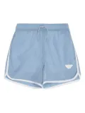 Emporio Armani Kids side-stripe swim shorts - Blue