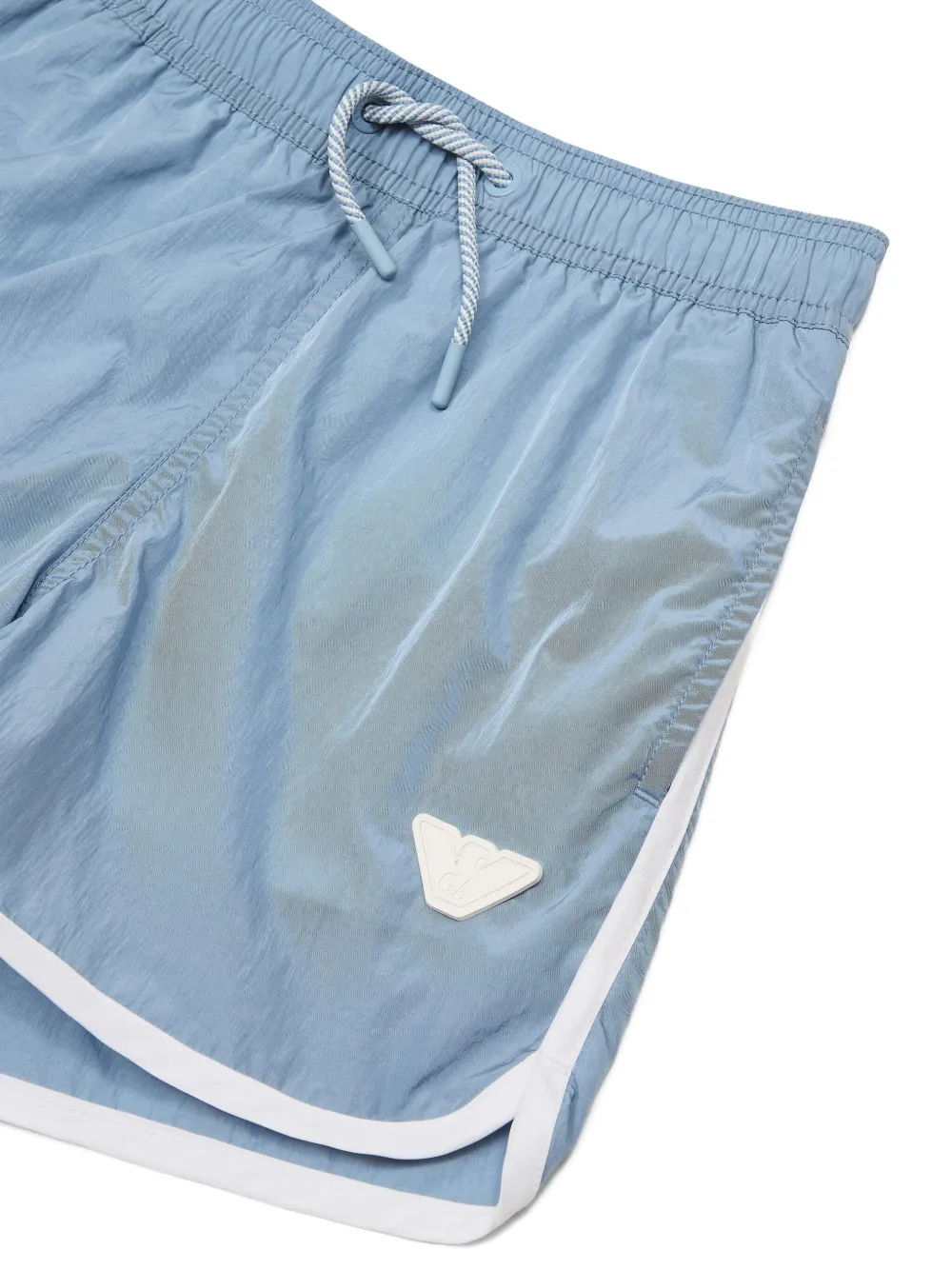 Emporio Armani Kids Zwembroek met zijstreep Blauw