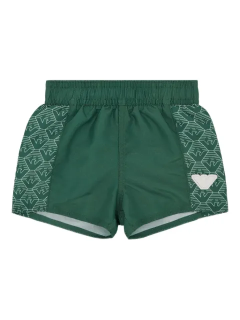 Emporio Armani Kids eagle-pattern swim shorts
