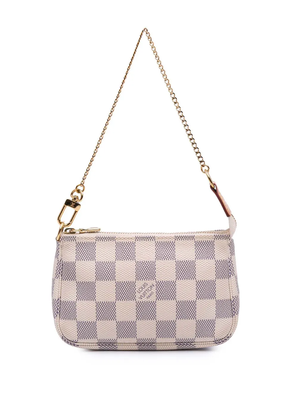 Louis Vuitton Pre-Owned 2020 ダミエ アズール ミニ ポシェット アクセソワール ハンドバッグ - ホワイト Louis Vuitton Pre-Owned 2020 ダミエ アズール ミニ ポシェット アクセソワール ハンドバッグ - ホワイト