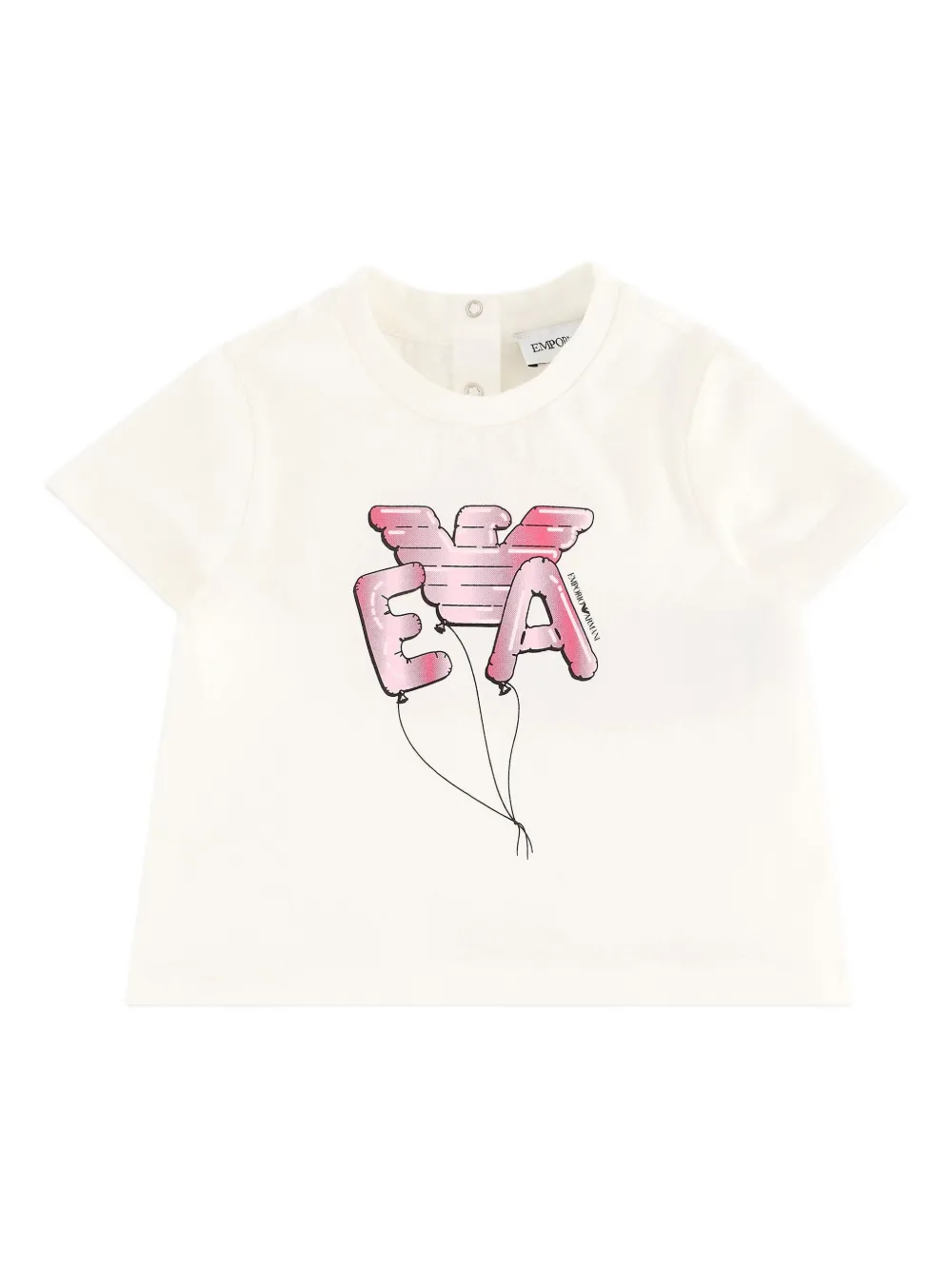 Emporio Ar i Kids balloon-print T-shirt Wit