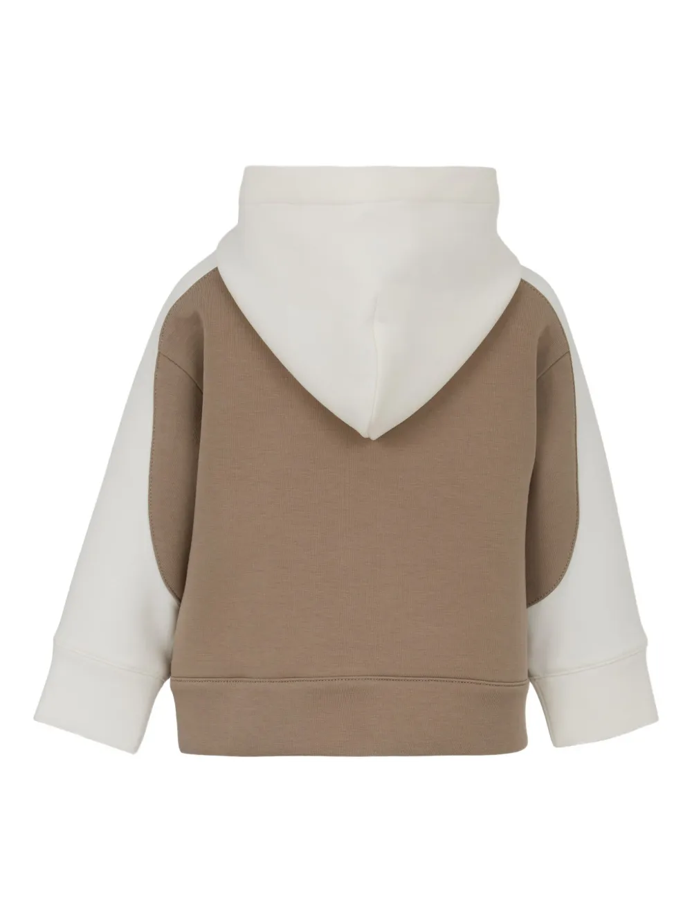 Emporio Armani Kids Hoodie met colourblocking Bruin