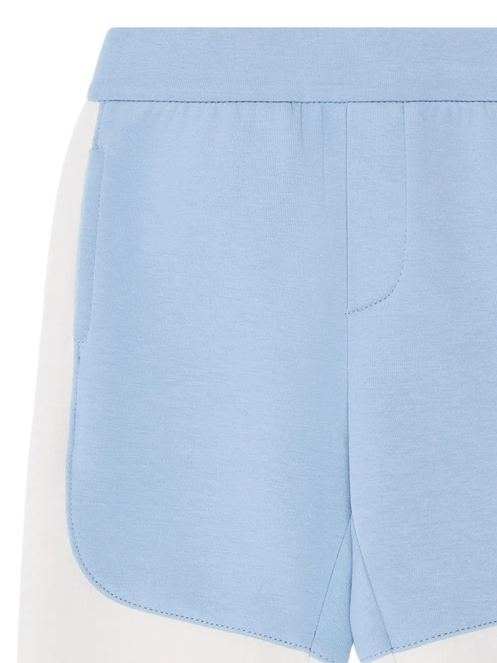 Emporio Armani Kids Broek met logo-reliëf Blauw