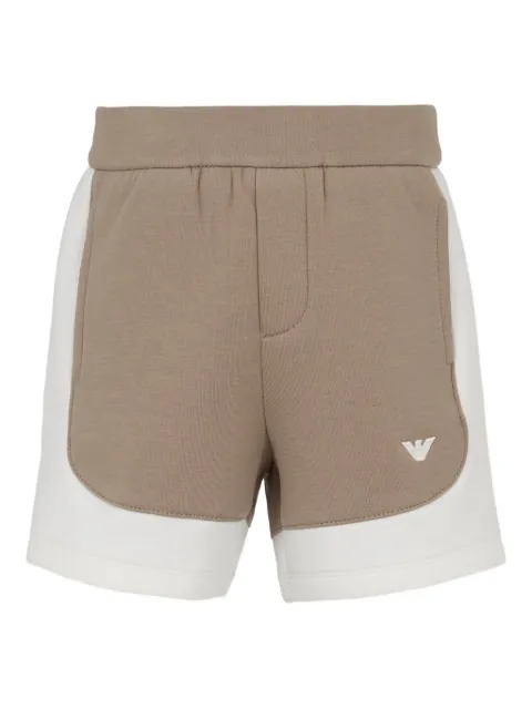 Emporio Armani Kids panelled elasticated-waist shorts
