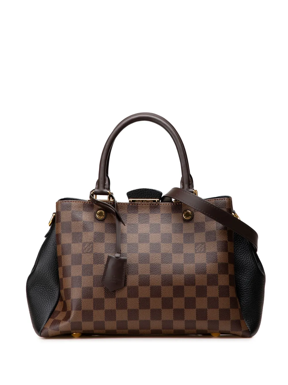 Louis Vuitton Pre-Owned 2018 ダミエ エベヌ ブリタニーサッチェルバッグ - ブラック Louis Vuitton Pre-Owned 2018 ダミエ エベヌ ブリタニーサッチェルバッグ - ブラック