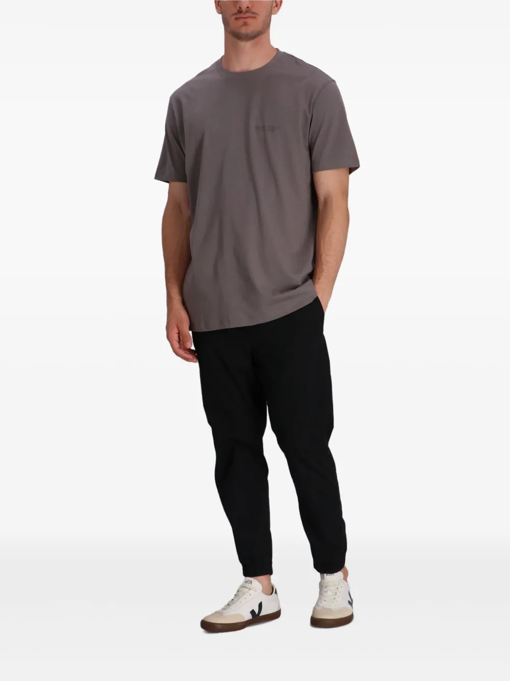 Armani Exchange Katoenen T-shirt Grijs