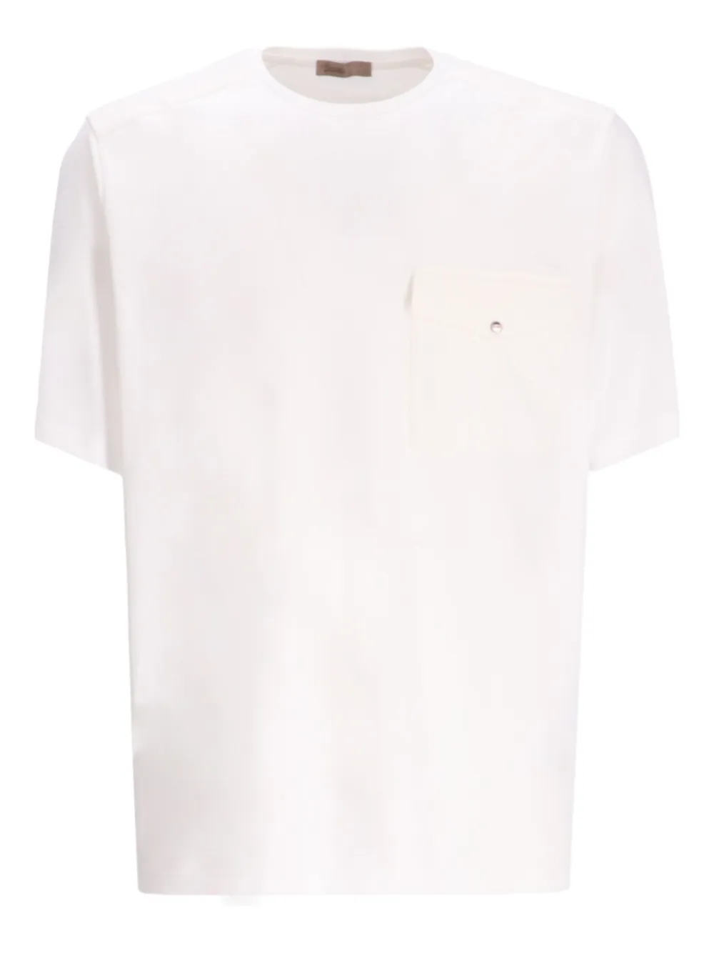 chest-pocket cotton T-shirt