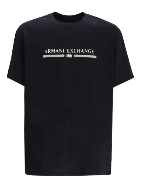 Armani Exchange logo-print cotton T-shirt