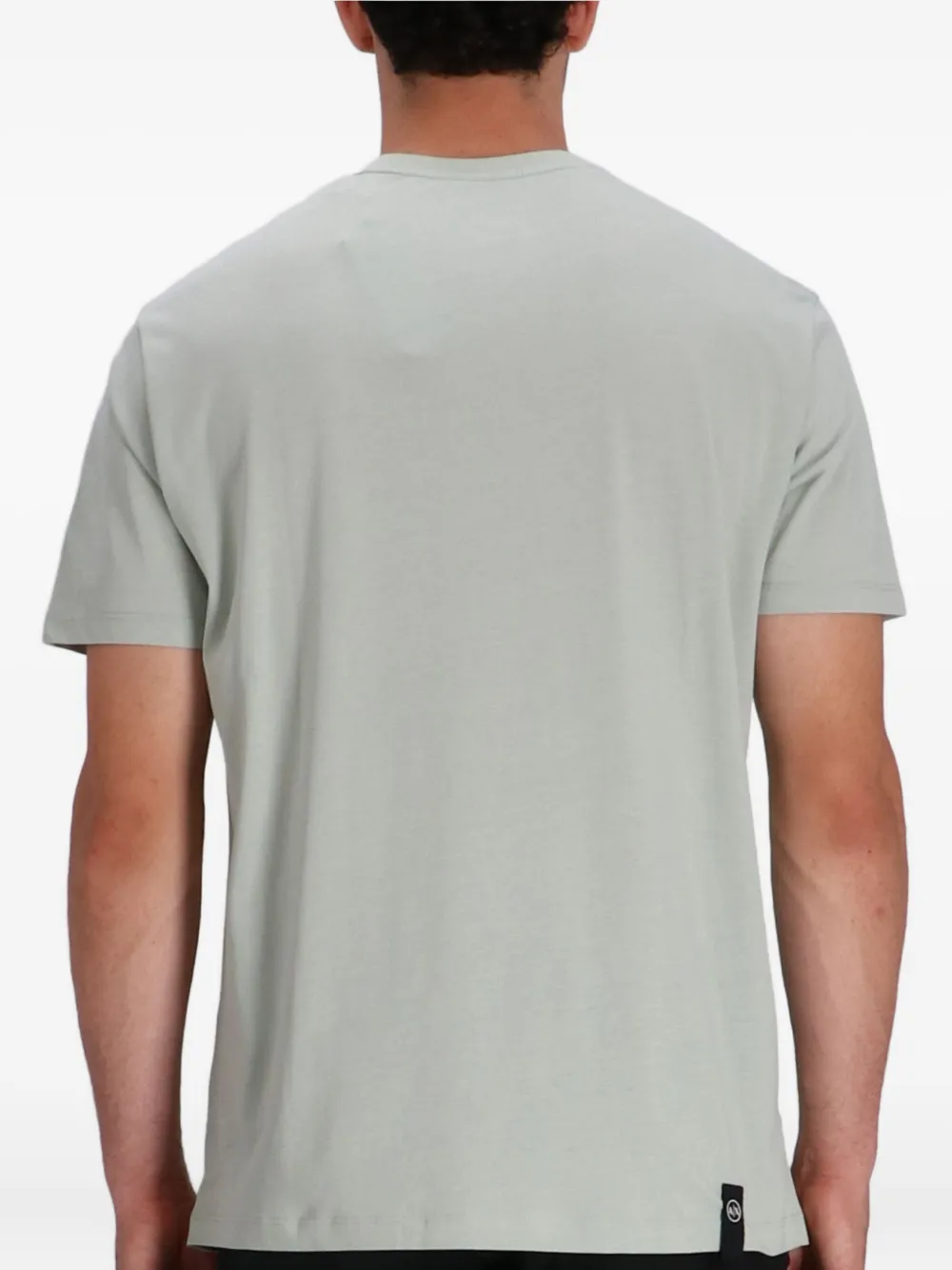Armani Exchange Katoenen T-shirt met logoprint Groen