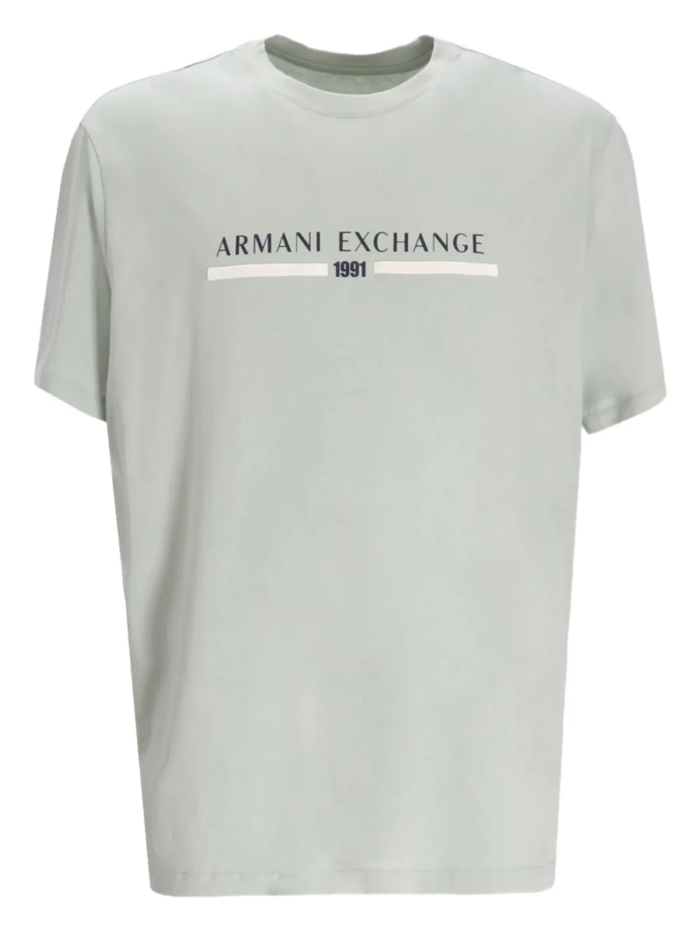 Armani Exchange Katoenen T-shirt met logoprint Groen
