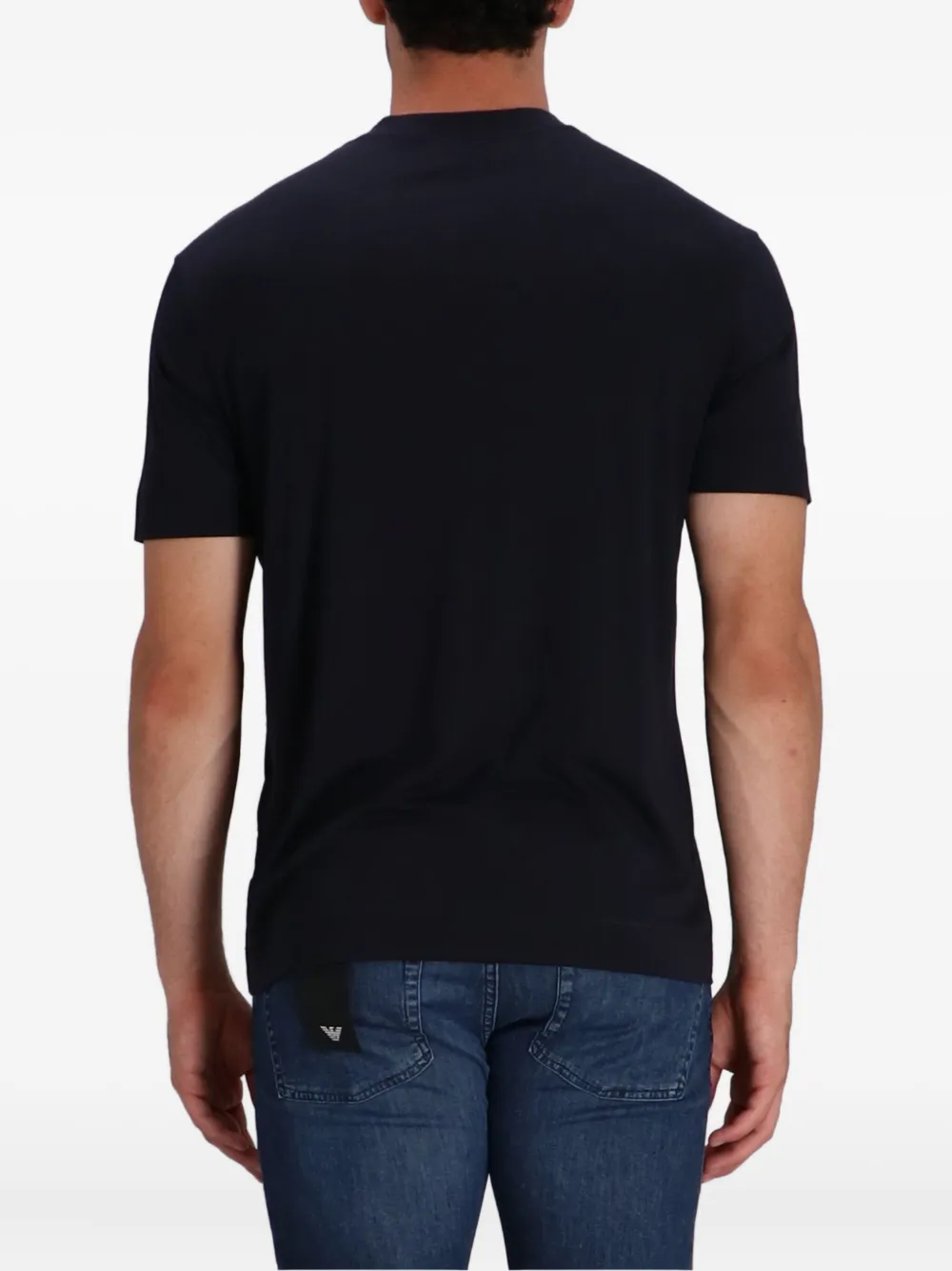 Emporio Armani T-shirt met V-hals Blauw