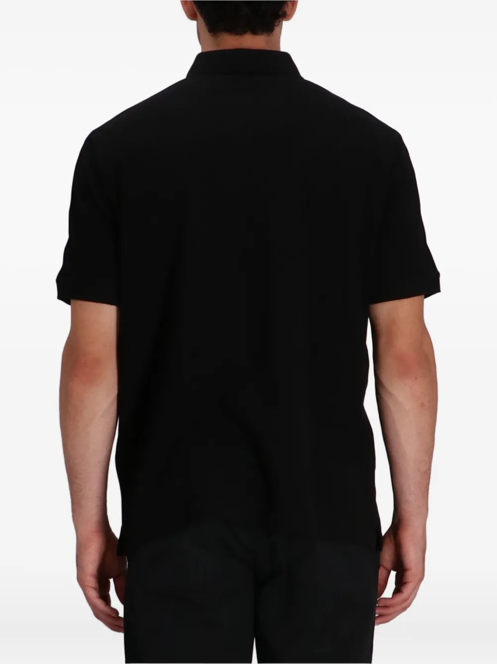 Armani Exchange Poloshirt met vlakken Zwart
