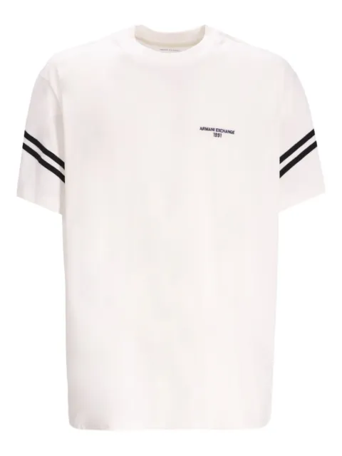 Armani Exchange playera con detalle de rayas