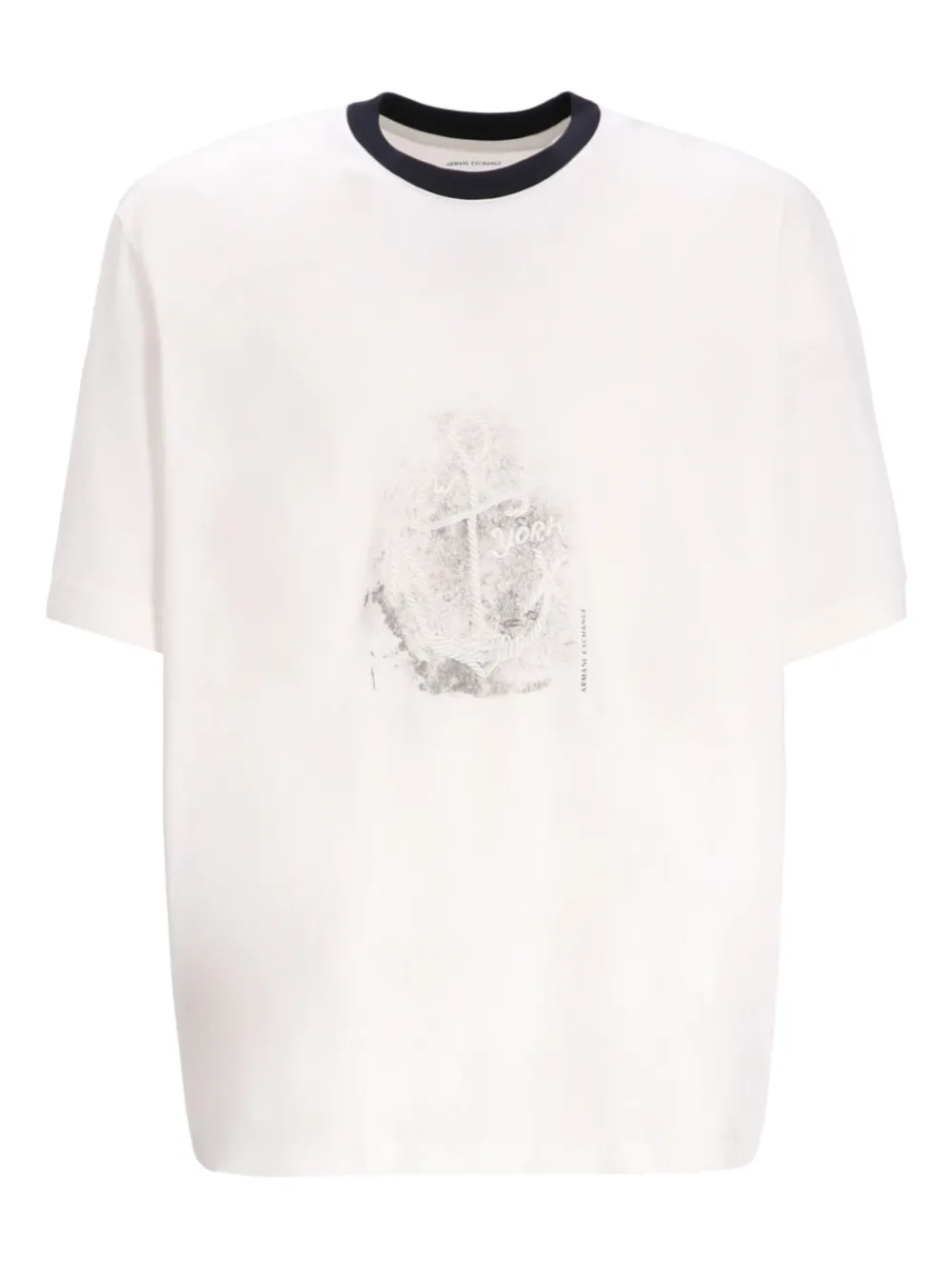 Armani Exchange Katoenen T-shirt met print Wit