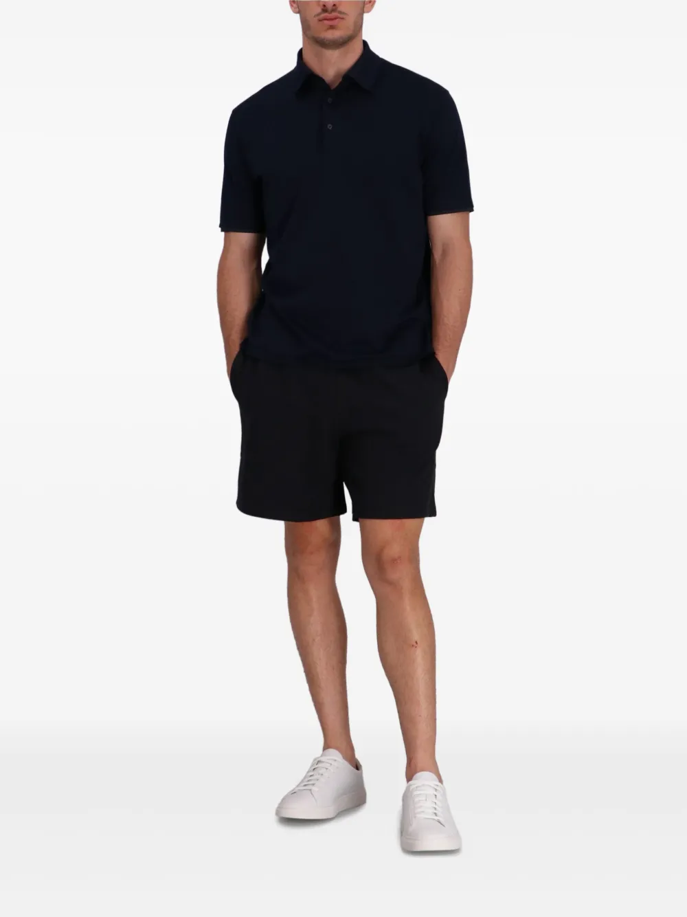 Herno Katoenen poloshirt - Blauw