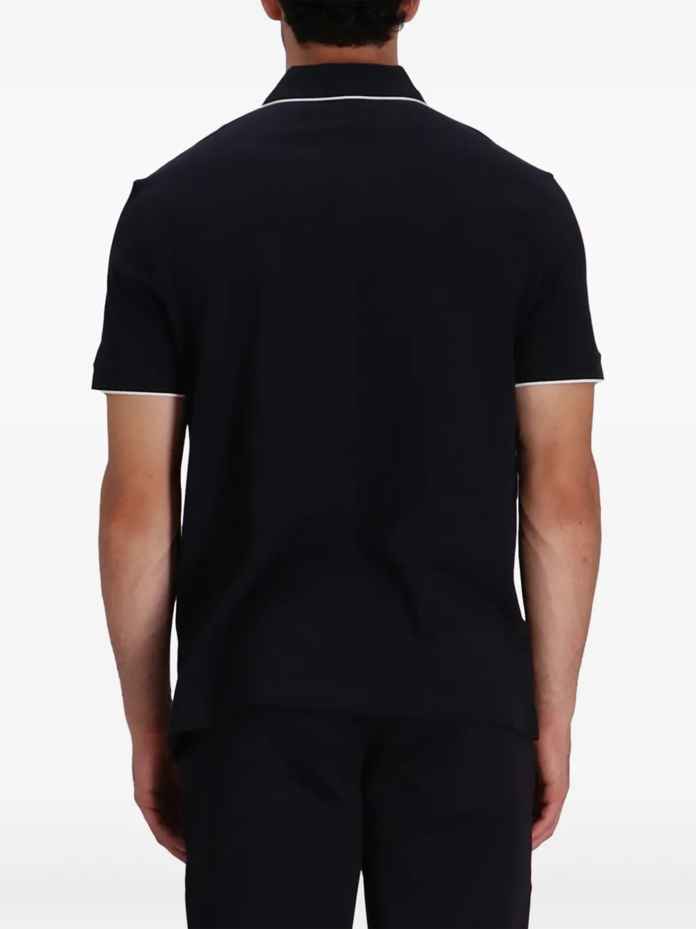 Armani Exchange Poloshirt met contrasterende kraag Blauw