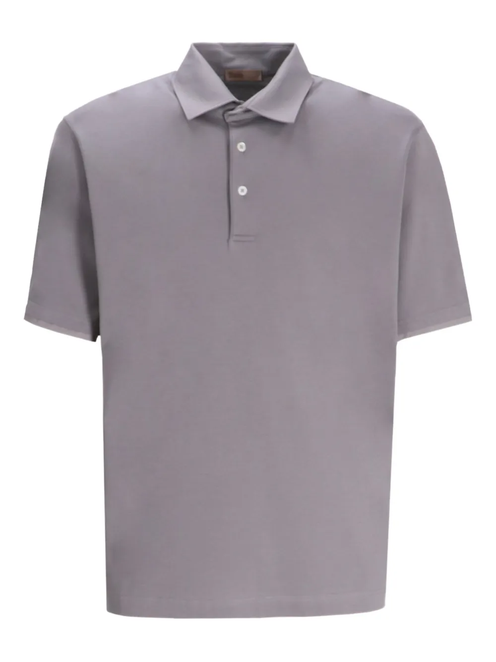 short-sleeve cotton polo shirt