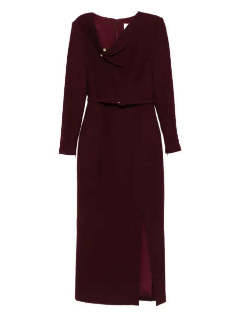 Roland Mouret belted cowl-neck dress