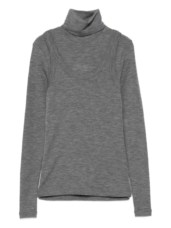 Róhe Turtleneck merino-wool Top Grey FARFETCH PH