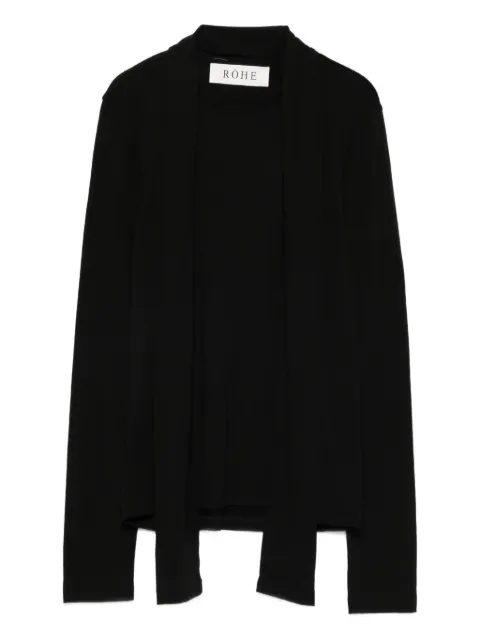 Róhe long-sleeved open-front cardigan