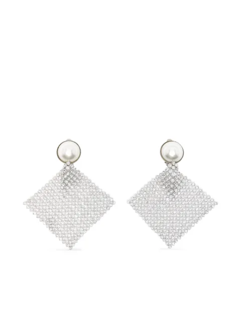 Rosantica Frizz embellished clip-on earrings