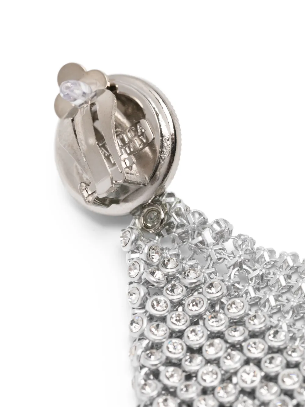 Rosantica Frizz verfraaide oorclips - Zilver