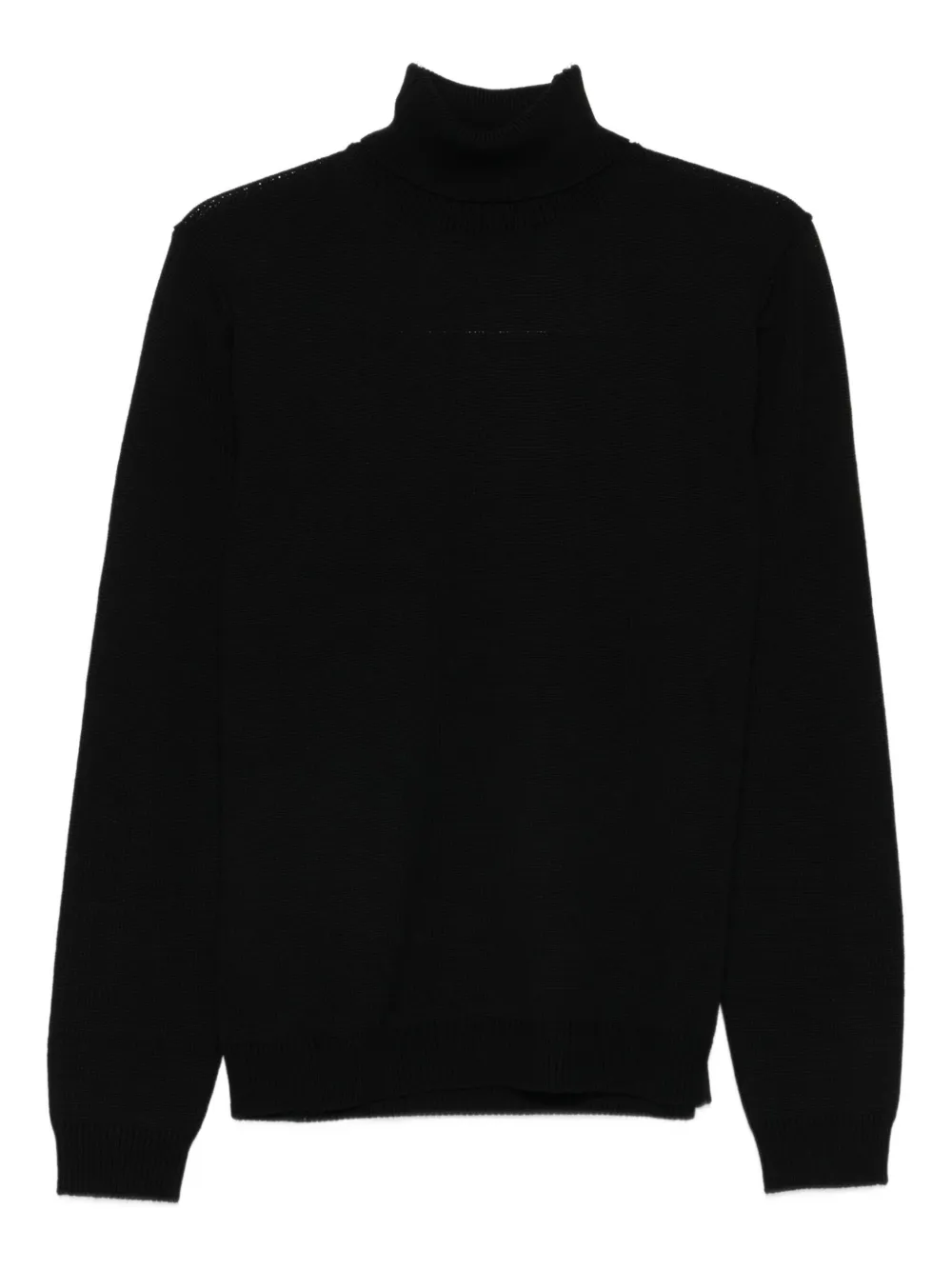 Roberto Collina turtleneck merino wool sweater Zwart