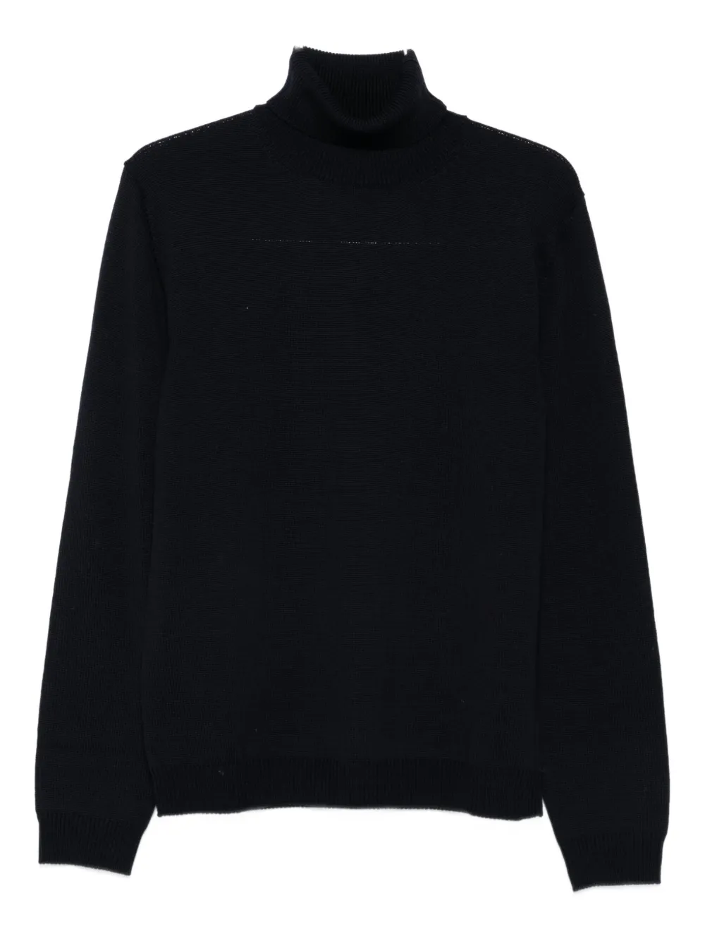 Roberto Collina turtleneck merino wool sweater Blauw