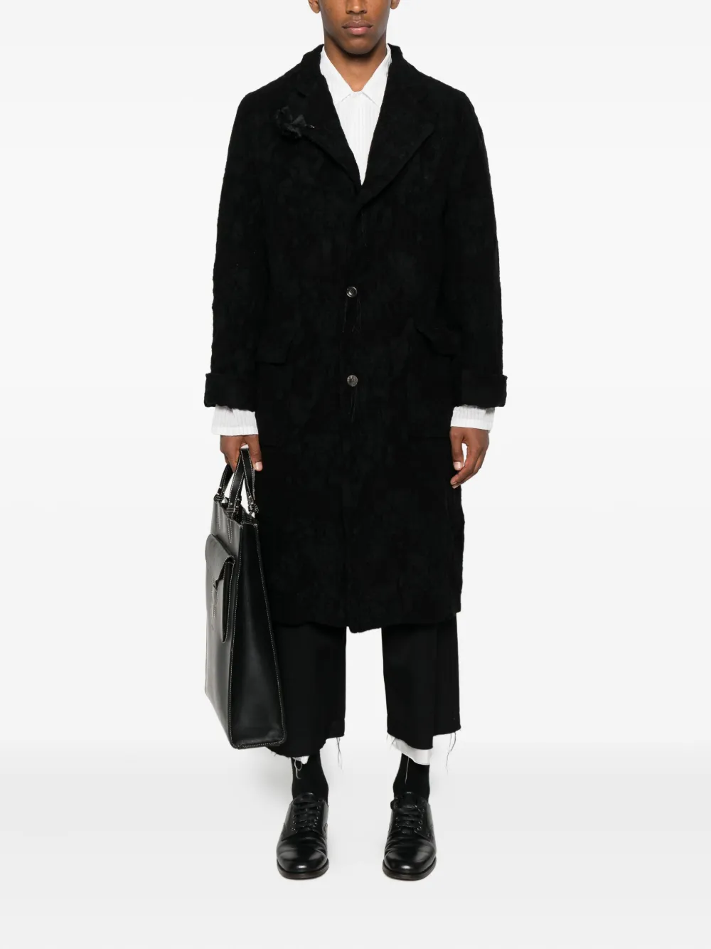 ARCHIVIO  J.M. Ribot textured button-fastening coat | Single Breasted Coats | Image 2
