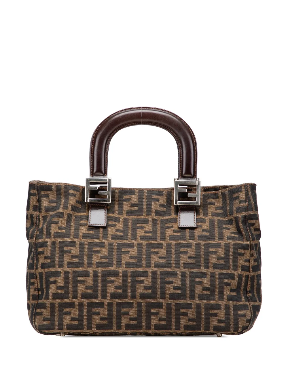 Fendi Pre-Owned 2010-2025 Small Zucca Canvas Twins tote bag | Brown | Image 1