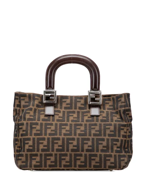 Fendi Pre-Owned 2010-2025 kleine Zucca Twins Tote Bag aus Canvas