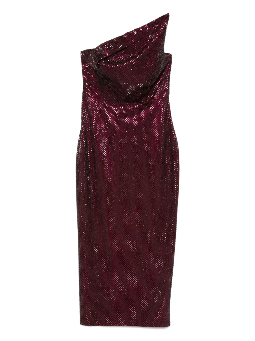 Roland Mouret Asymmetrische jurk met pailletten Rood