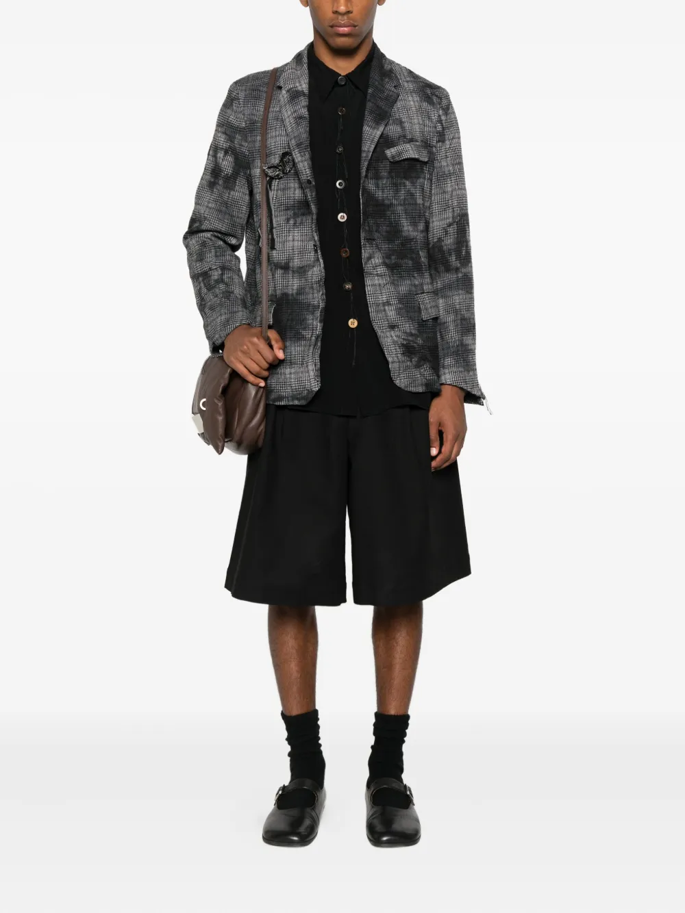 ARCHIVIO  J.M. Ribot checked frayed-sleeve jacket | Shirt Jackets | Image 2