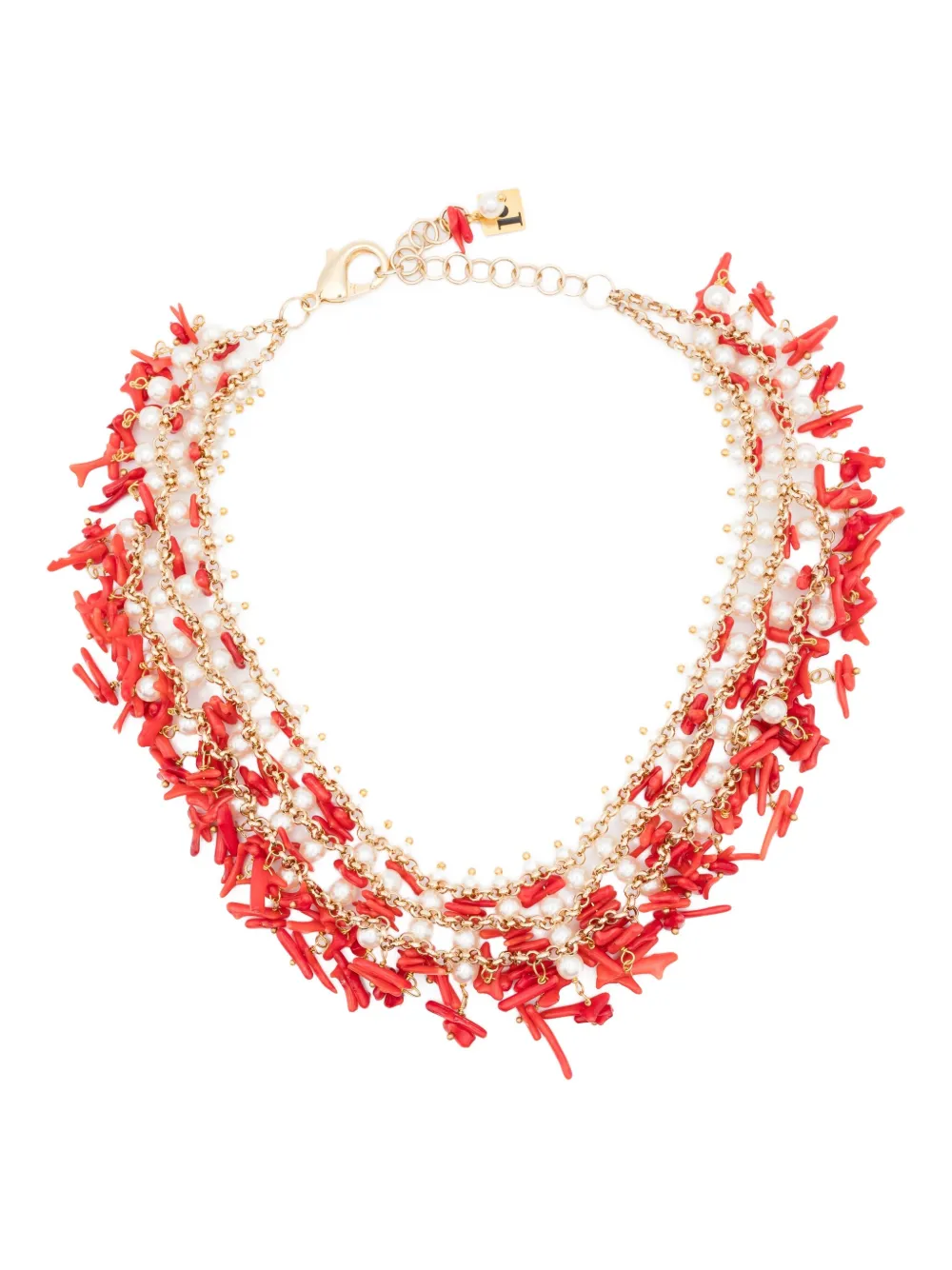 Rosantica Embellished Necklace In Gold