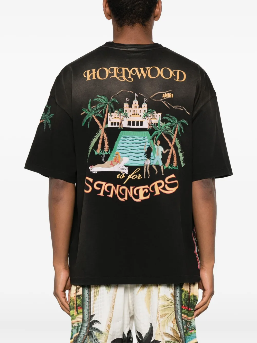 AMIRI graphic-print T-shirt Zwart