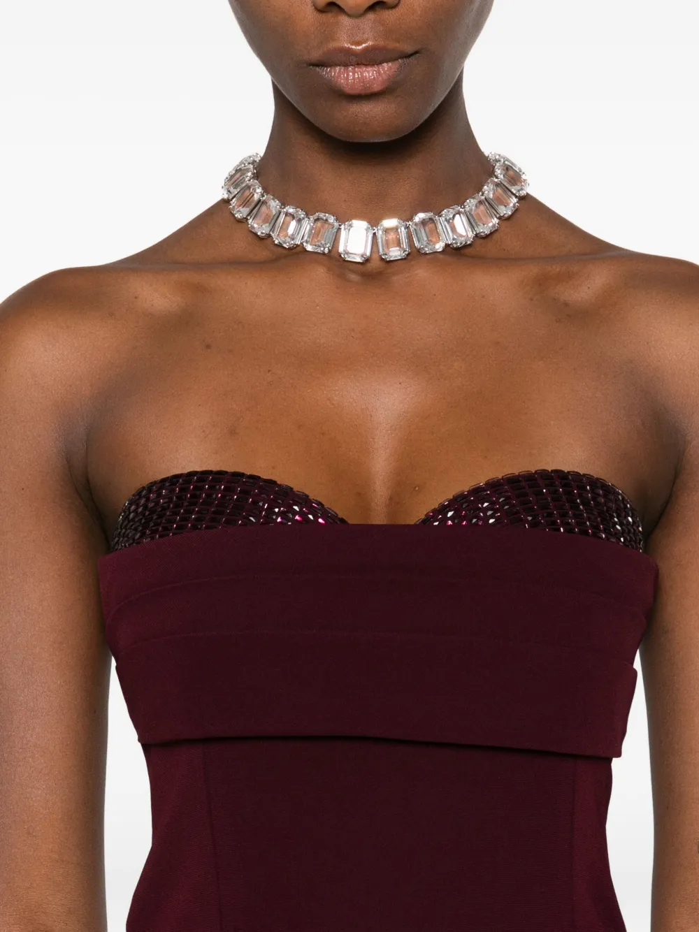Roland Mouret Jurk verfraaid met pailletten Rood
