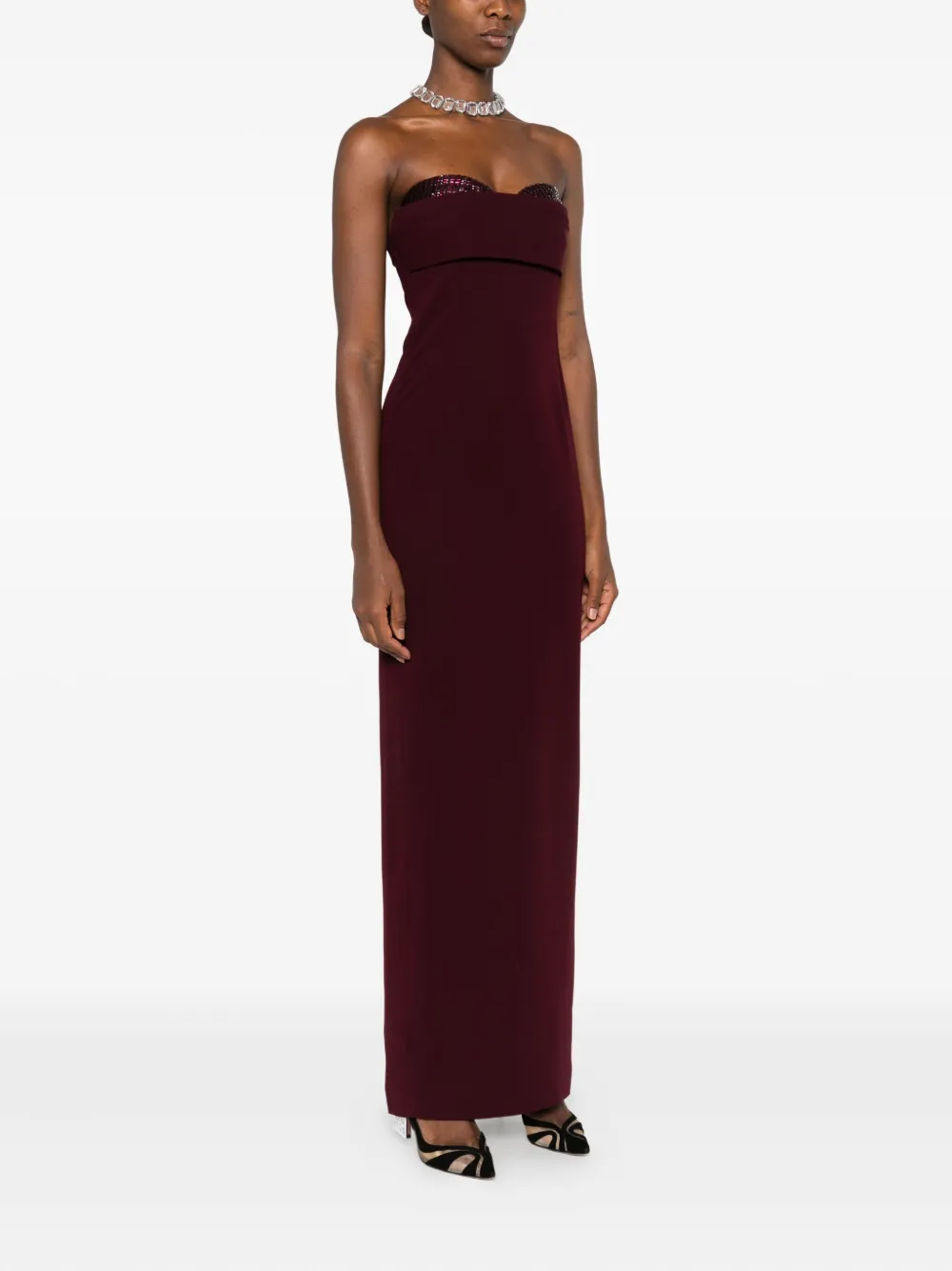 Roland Mouret Jurk verfraaid met pailletten Rood