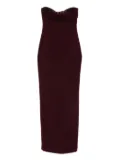 Roland Mouret sequin-embellished strapless dress - Red